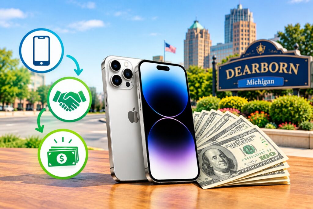 Sell your iPhone for instant cash in Dearborn